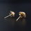 Thumbnail: Vintage Victorian Style 18ct 18 Carat Gold Carnelian Stud Earrings 1.2 cm