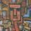 Thumbnail: Cubist Male Acrylic Painting On Plaster Wood Abstract Retro Modernist Wimbledon