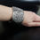 Thumbnail: Vintage Spanish 925 Silver  Woven Tooled 47 mm 129.16 Gr Very Heavy