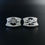 Thumbnail: Modernist London Sterling Silver Eye Cufflinks 1973 Swedish David Johanss