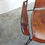 Thumbnail: Early 20th Century Industrial French Saddle Leather Iron Brass Armchair  CH8