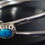 Thumbnail: Vintage Middle Eastern Sterling Silver Modernist / Boho Turquoise Robe Bracelet