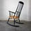Thumbnail: Retro Black Elm Farstrup Danish Rocking Chair London Wimbledon Denmark