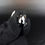 Thumbnail: RESERVED Oval Diamond Cut Haematite Sterling Silver Cufflinks Made in England