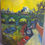 Thumbnail: Paris Siena River Scene Oil Painting On Canvas Wimbledon London Vintage