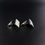 Thumbnail: Modernist Brushed 835 Silver Rectangle Unisex Cufflinks German Danish CH