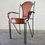 Thumbnail: Early 20th Century Industrial Salvage Saddle Leather Iron Brass Armchair CH1