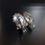 Thumbnail: Unusual Vintage Siam Sterling Silver Peacock Clip On 1950's Earrings