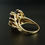 Thumbnail: Vintage Cropp & Farr London Modernist 9ct Gold Alexandrite Ring , Tree Bark