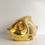Thumbnail: 80's Il Punto La Bottega Milano Gold Ceramic Fish