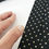 Thumbnail: 1970's Retro Hand Made Believe To Be Silk Black Cream Polka Dots Tie