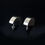 Thumbnail: Modernist Sterling Silver Earrings by M Zaremski