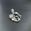 Thumbnail: Antique Art Nouveau Swedish Onyx  Sterling Silver Pendant 1903