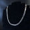 Thumbnail: Vintage Unisex Egyptian Greek Key 925 Sterling Silver Necklace from 70's