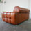 Thumbnail: Danish Tan Leather Button Seat 2 Seater Sofa Retro Sofa Vintage London