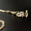 Thumbnail: SOLD 9ct Gold Garnet Diamond Articulated Clown Pendant Necklace 23" Chain