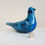 Thumbnail: Vintage Bitossi Rimini Blue Pigeon Candle Holder Aldo Londi 1960's