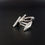 Thumbnail: Memphis Milano Postmodern Italian Sterling Silver Triangle Cufflinks  Roma