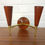Thumbnail: IHQ Aubock Style Danish Modernist Teak Brass Wall Scones London Wimbledon 1950's
