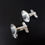 Thumbnail: Retro Vintage West German 925 Sterling Silver Cufflinks by HM