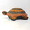 Thumbnail: Vintage Bitossi Black Red Orange Turtle Money Box By Aldo Londi