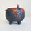 Thumbnail: Vintage Bitossi Pottery Black Red Tramonto Glaze Bulldog Aldo Londi 70's
