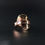 Thumbnail: Modernist Italian 333 8K 8ct Yellow And Rose Gold Adjustable Ring From Offered A