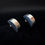 Thumbnail: Modernist Sterling Silver Earrings by M Zaremski