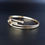 Thumbnail: Modernist Style 9ct Gold Zirconia 3 Rod Bracelet