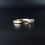 Thumbnail: 18ct Gold Platinum Art Deco Harriet Samuel  Half Hoop 3 Diamonds Engagement Ring