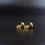 Thumbnail: Minimalist 18ct Gold Black Star Ruby Black Star Sapphire Stud Earrings