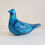 Thumbnail: Vintage Bitossi Rimini Blue Pigeon Candle Holder Aldo Londi 1960's