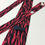 Thumbnail: Claude Montana Retro 1980's Black Red Leaf Design %100 Silk Tie Made in Italy
