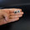 Thumbnail: Vintage Modernist Mexican Taxco 925 Sterling Silver Onyx Cufflinks