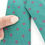 Thumbnail: Cacharel Retro 1970's Green With Red Flower %100 Silk Tie Made in Italy