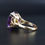 Thumbnail: Vintage 7.5ct Brilliant Alexandrite 14ct Gold Dress Ring