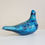 Thumbnail: Vintage Bitossi Rimini Blue Pigeon Candle Holder Aldo Londi 1960's