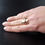 Thumbnail: Modernist Italian 333 8K 8ct Yellow And Rose Gold Adjustable Ring From Offered A