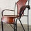 Thumbnail: Early 20th Century Industrial Salvage Saddle Leather Iron Brass Armchair CH3