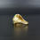 Thumbnail: Frascarolo Style Vintage Italian 18k Gold Green Blue Enamel Dome Dress Ring