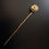 Thumbnail: A Victorian Antique 15 CT Yellow Gold Brilliant Cut Garnet Tie Pin Flower