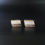 Thumbnail: Retro 9 CT Gold Plated On Sterling Silver Cufflinks / Cuff Links