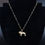 Thumbnail: Vintage 9 Carat Gold British Bulldog Pendant 9 ct Gold Belcher Chain Necklace