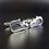 Thumbnail: Scandinavian Style Abstract Silver Oxide Modernist Cufflinks