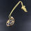 Thumbnail: 9ct Gold Sapphire Dia Diamonds Flower Pendant With 20 inch Chain Gold Necklace 