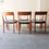 Thumbnail: Svegards Markaryd Set of 6 Swedish Grey Leather Dining Chairs