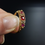 Thumbnail: Victorian 7 Stone Ruby Diamond 18 ct / K Gold Ring Birmingham 1887 W.C. & C Co