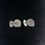 Thumbnail: Art Deco Style Black White Chequered Enamel Sterling Silver Chain Back Cufflinks