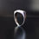 Thumbnail: Modernist 14K 14CT White Gold Polish Single Stone Promises Ring