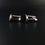 Thumbnail: Fine Vintage Art Deco Influence 925 Sterling Silver Onyx Cufflink Hallmarked